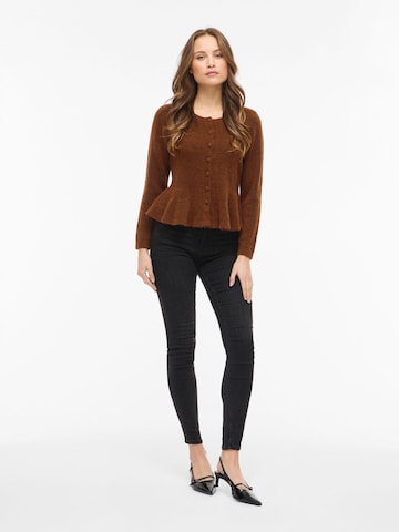 VILA Knit cardigan 'VILUNA' in Brown