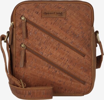 Greenland Nature Crossbody Bag in Brown: front