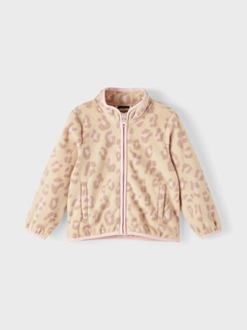 NAME IT Fleece jacket 'MAZE' in Beige