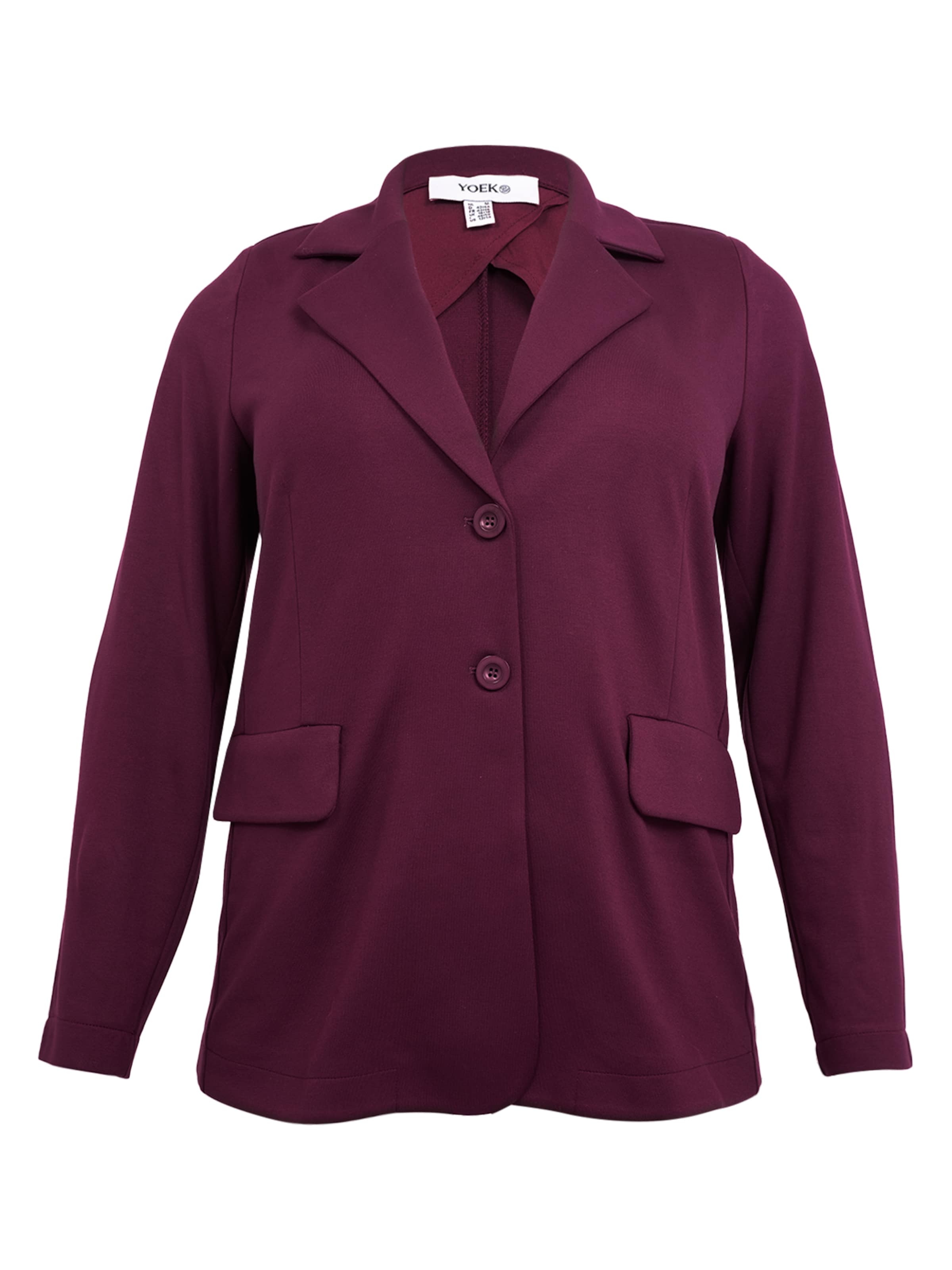 YOEK Blazer in Purple: front