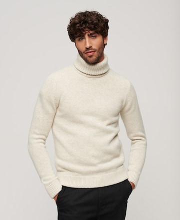 Superdry Sweater in White: front