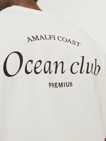 T-Shirt 'Ocean Club' JACK & JONES en blanc