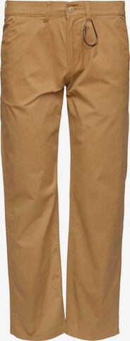 Regular Pantalon chino ESPRIT en marron : devant