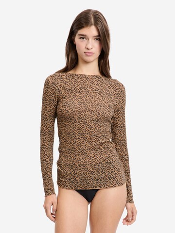 Maglietta intima 'Warmlight' di ETAM in marrone: frontale