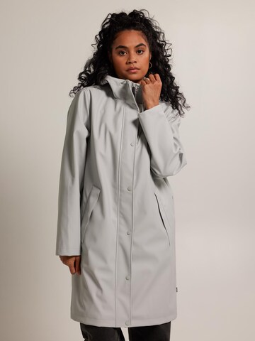 America Today Raincoat in Grey: front