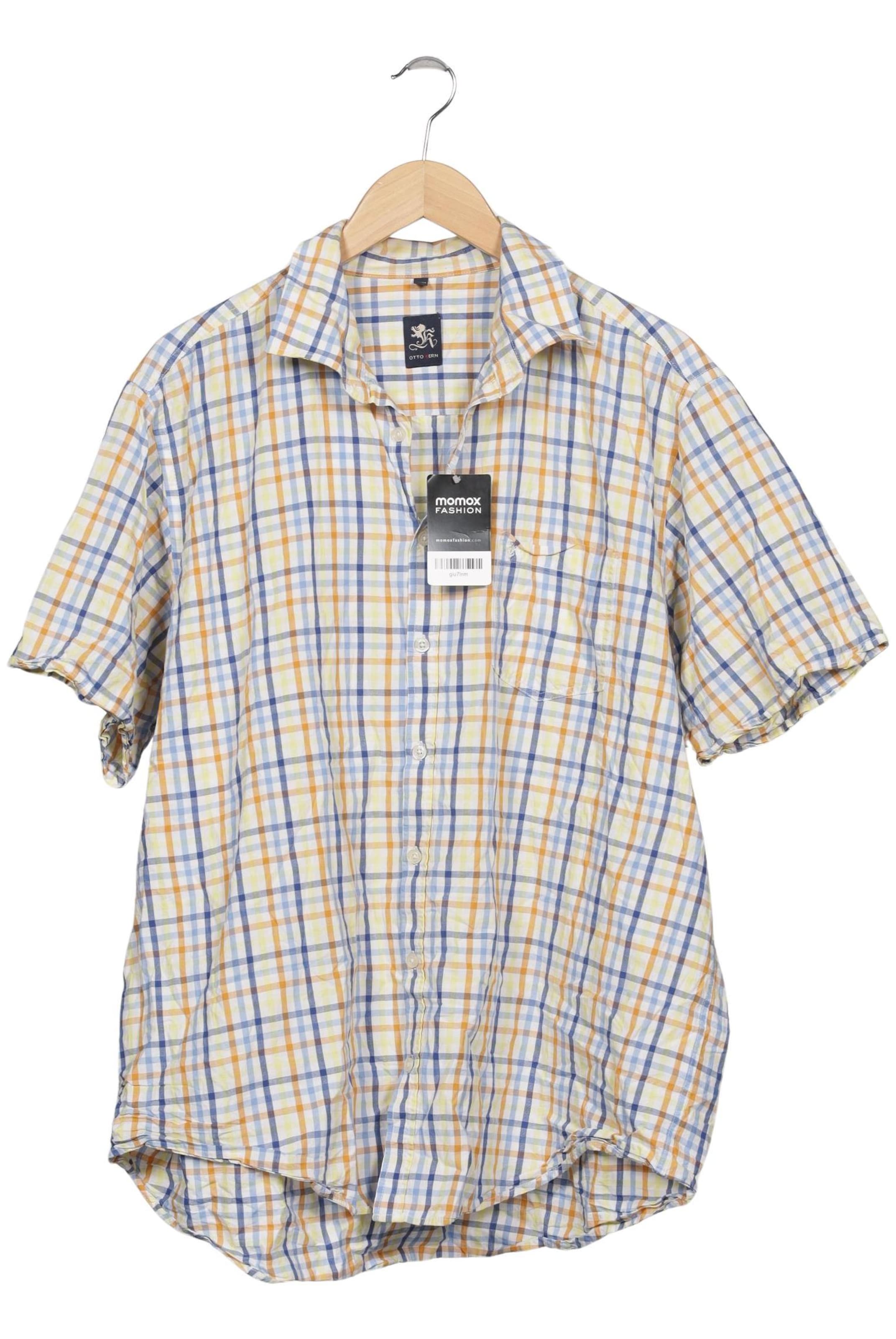 OTTO KERN Button Up Shirt in XXL in Mixed colors: front