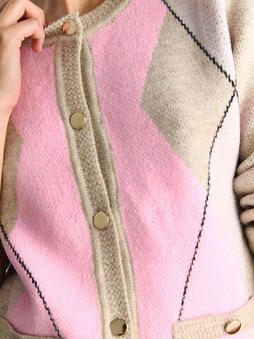 Bianco Lucci Strickjacke in Beige
