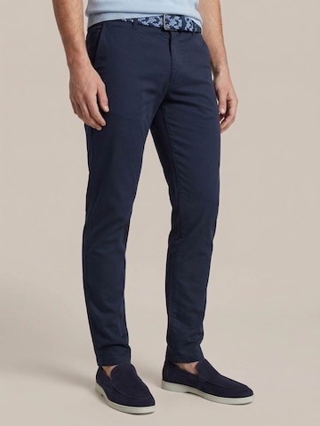 Suitable Regular Chino 'Pico' in Blauw