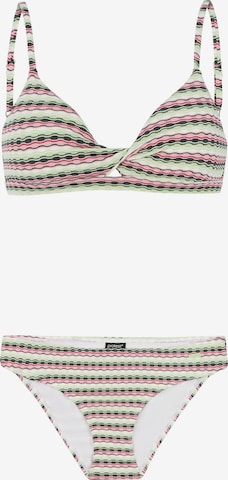 PROTEST Bustier Bikini 'PRTSHANA' in Grün: Vorderseite