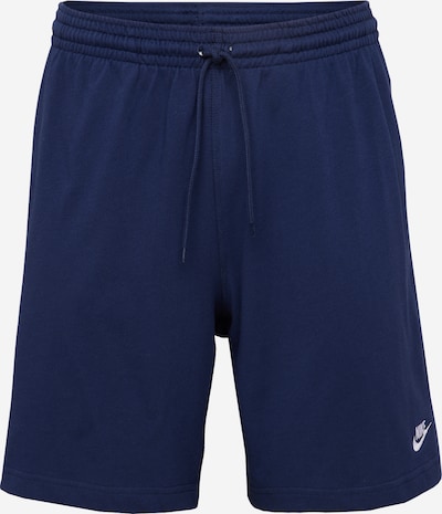 Nike Sportswear Broek 'Club' in de kleur Navy / Wit, Productweergave