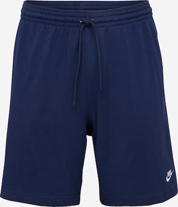 Nike Sportswear Normalny krój Spodnie 'Club' w kolorze niebieski: przód