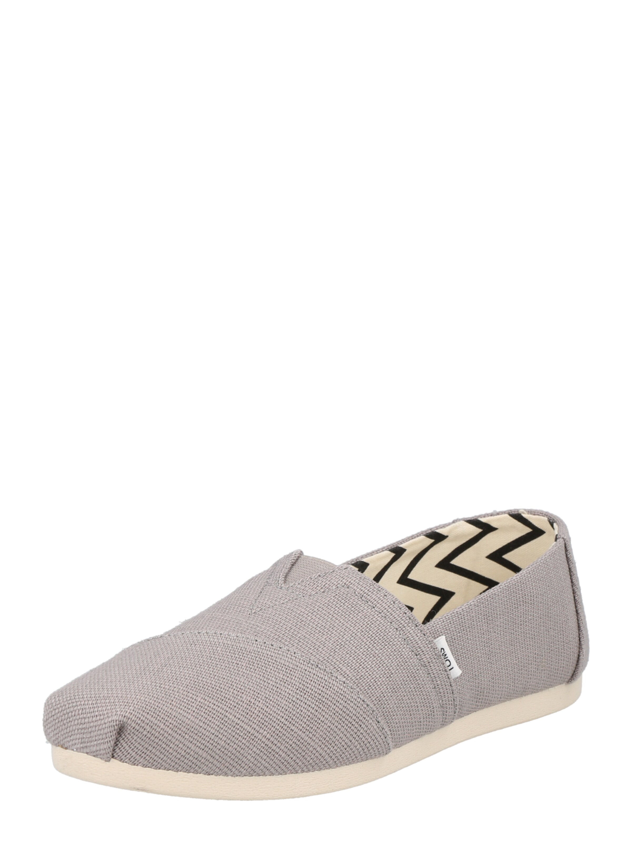 TOMS Classic Flats 'ALPARGATA' in Grey: front