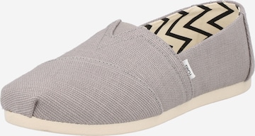 Chaussure basse 'ALPARGATA' TOMS en gris : devant