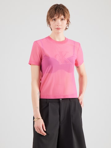 Calvin Klein Jeans Regular Shirt 'Pride' in Pink: front