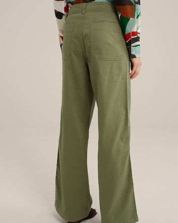 WE Fashion Avar lõige Püksid, värv roheline