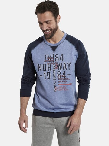 Jan Vanderstorm Sweatshirt ' Owen ' in Blau: predná strana