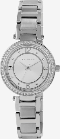 Just Watch Analog Watch 'Maurin, 3 ATM' in Silver: front