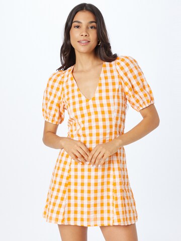 Monki Jurk in Oranje: voorkant