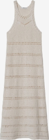 MANGO Knitted dress 'Egipto' in Beige: front