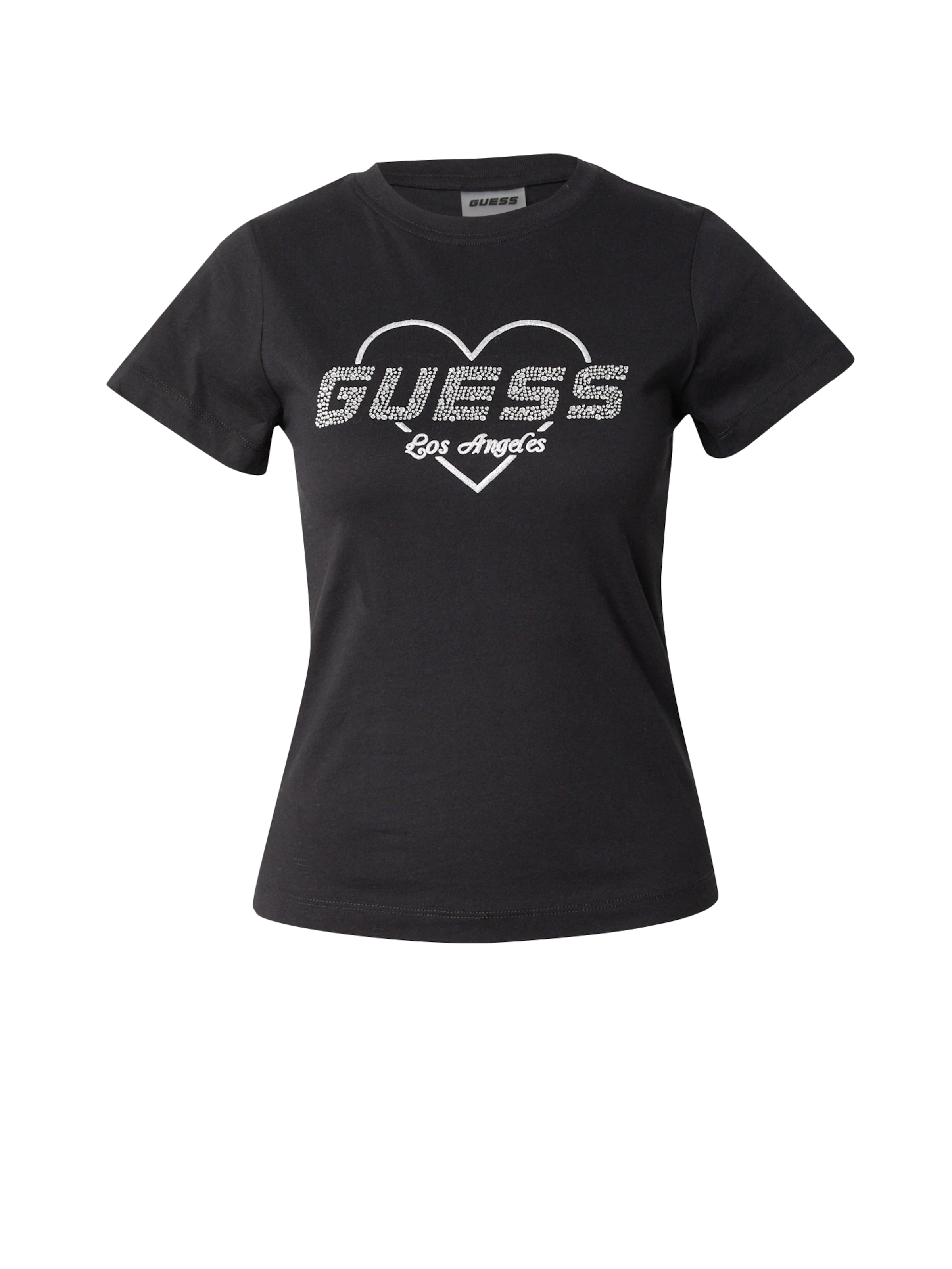 GUESS T-shirt 'NARCISO' i svart: framsida