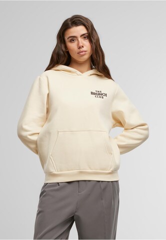 Miss Tee Sweatshirt 'The Brunch Club' in Beige: front