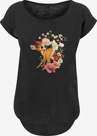 F4NT4STIC Shirt 'Disney Bambi' in Zwart: voorkant