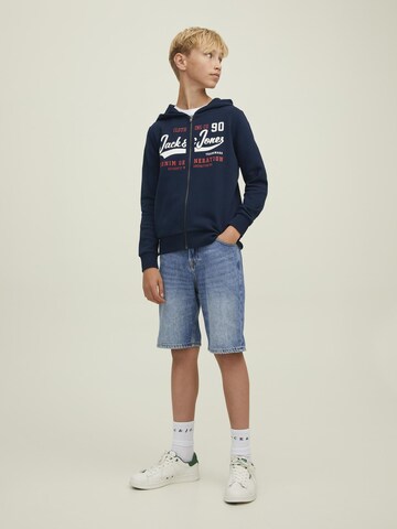 Jack & Jones Junior Sweatjacke in Blau