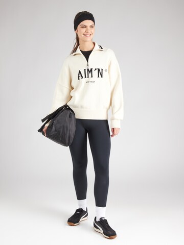 Pull-over de sport Aim'n en beige