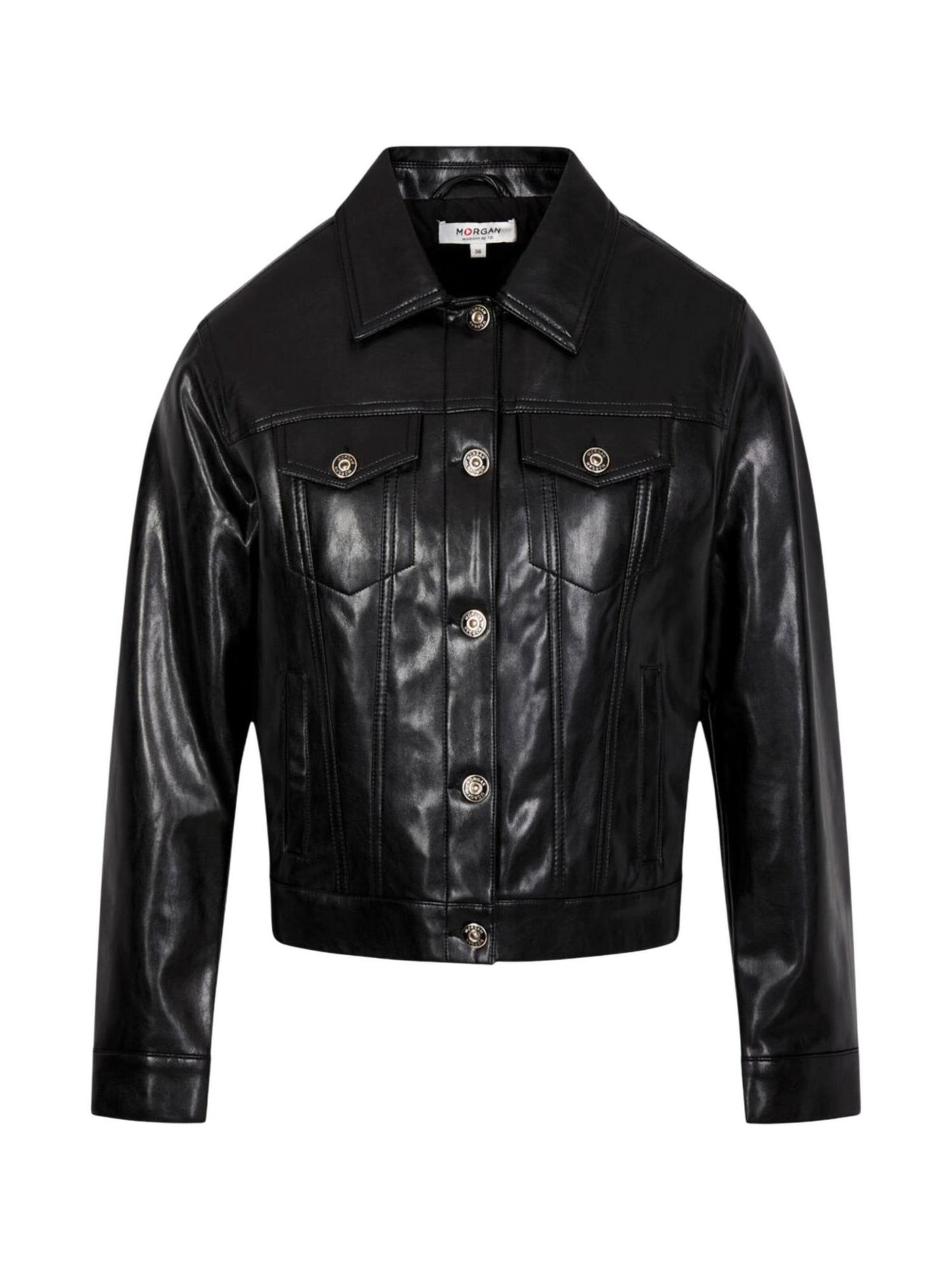 Morgan De Toi - Chaqueta de entretiempo 'GFALOU' en negro: frente