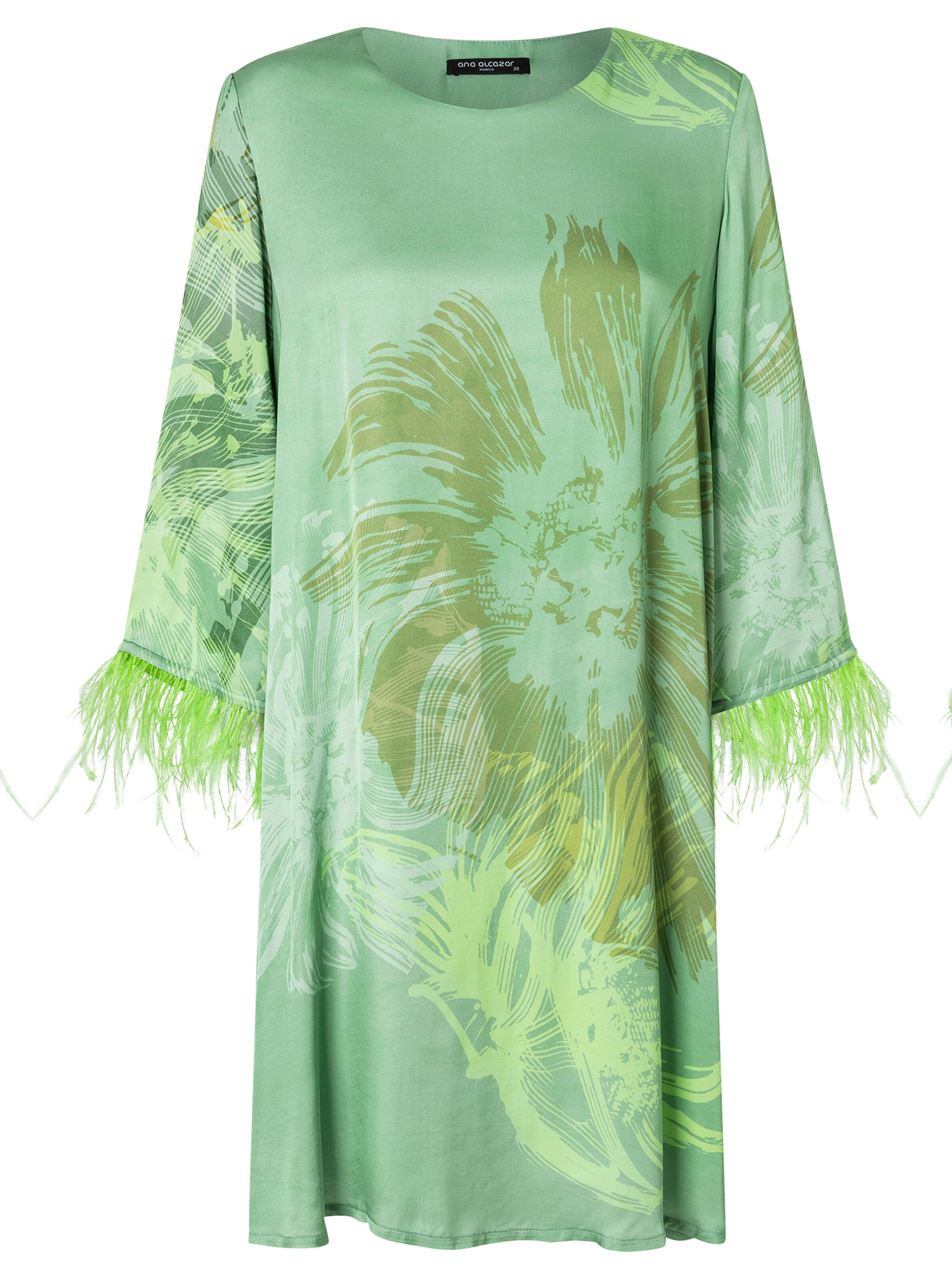 Ana Alcazar Kleid 'Zegali' in Grün: Vorderseite