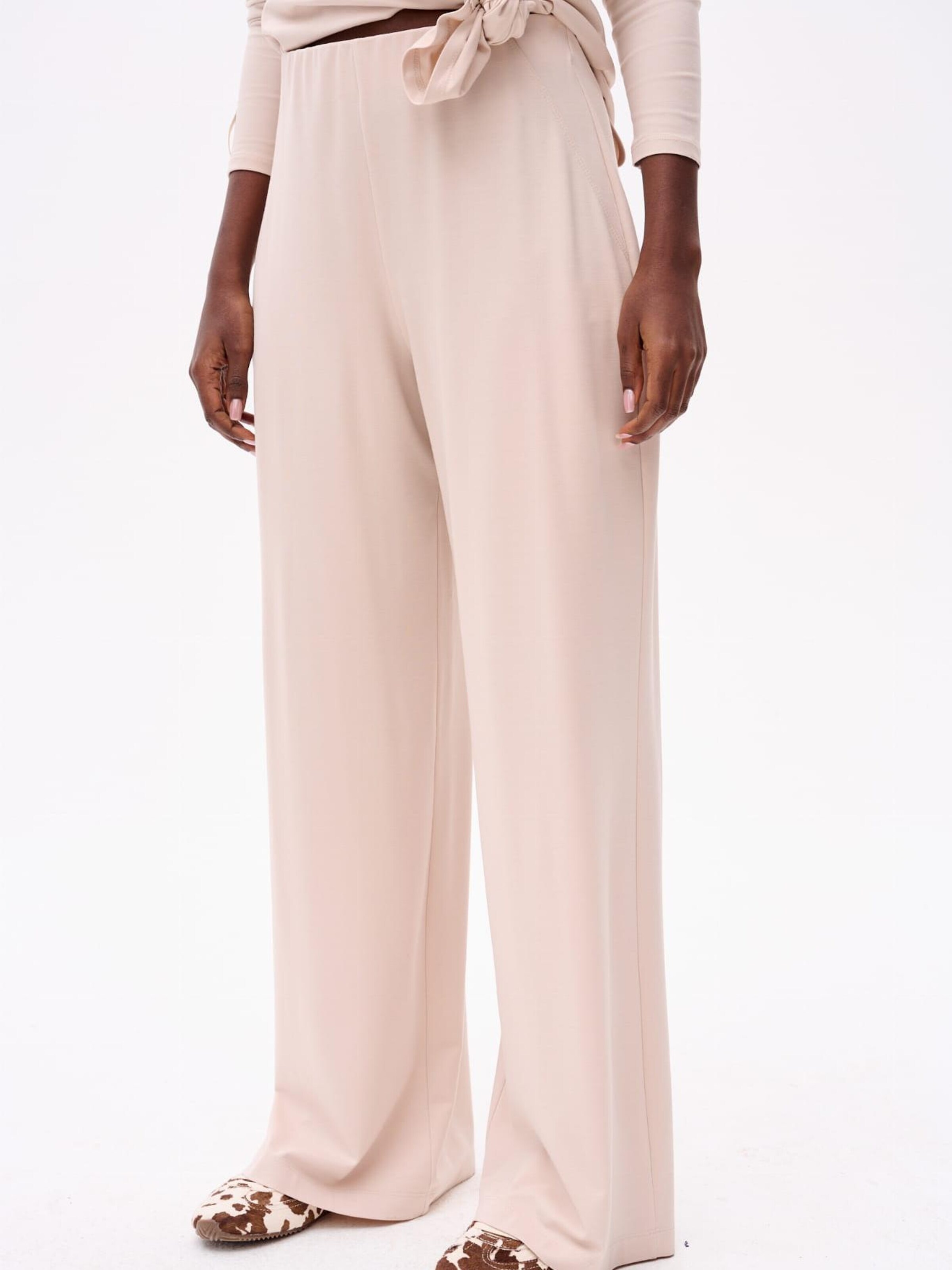 Blue Shadow Regular Pants in Beige