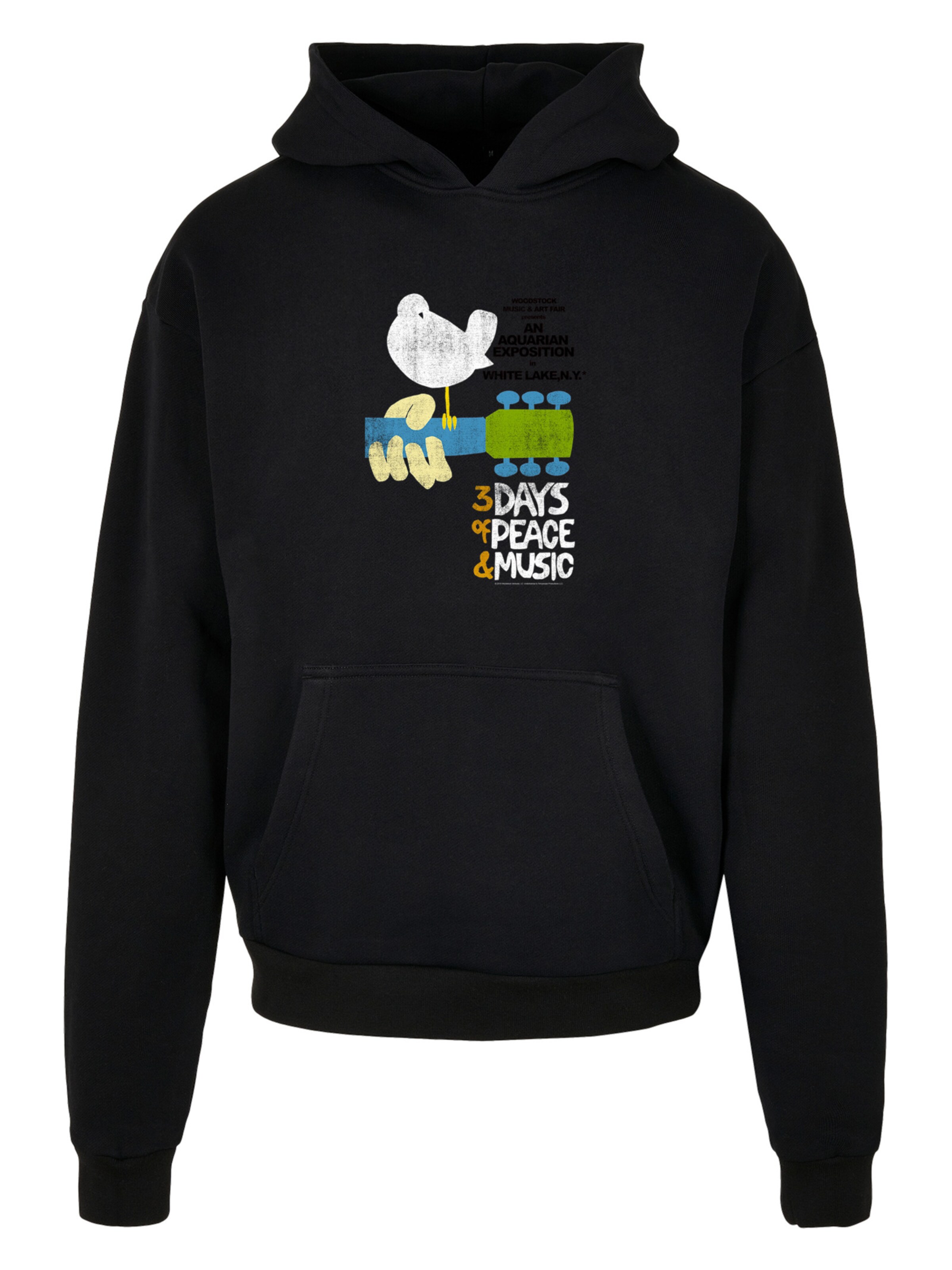 F4NT4STIC Sweatshirt in Zwart: voorkant