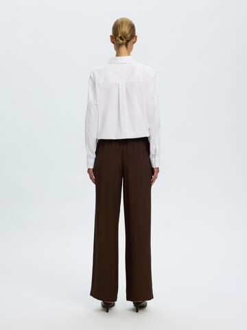 SELECTED Regular Trousers 'SLWSOLER' in Brown