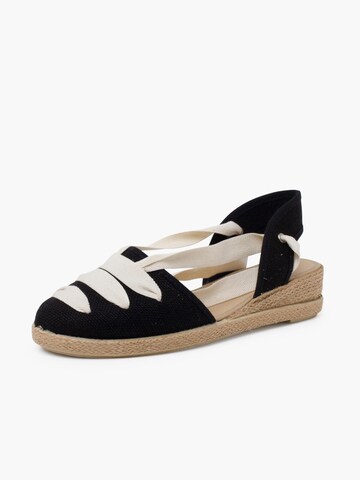 Pisamonas - Sandalias en negro: frente