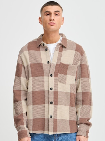 !Solid Regular fit Button Up Shirt 'Oliver' in Brown: front