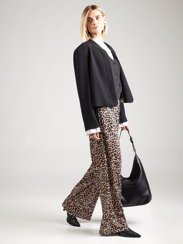 ABOUT YOU Wide leg Trousers 'Florence' in Beige