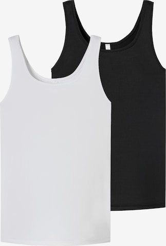 SCHIESSER Undershirt ' Trägertop - Unique Micro ' in Black: front