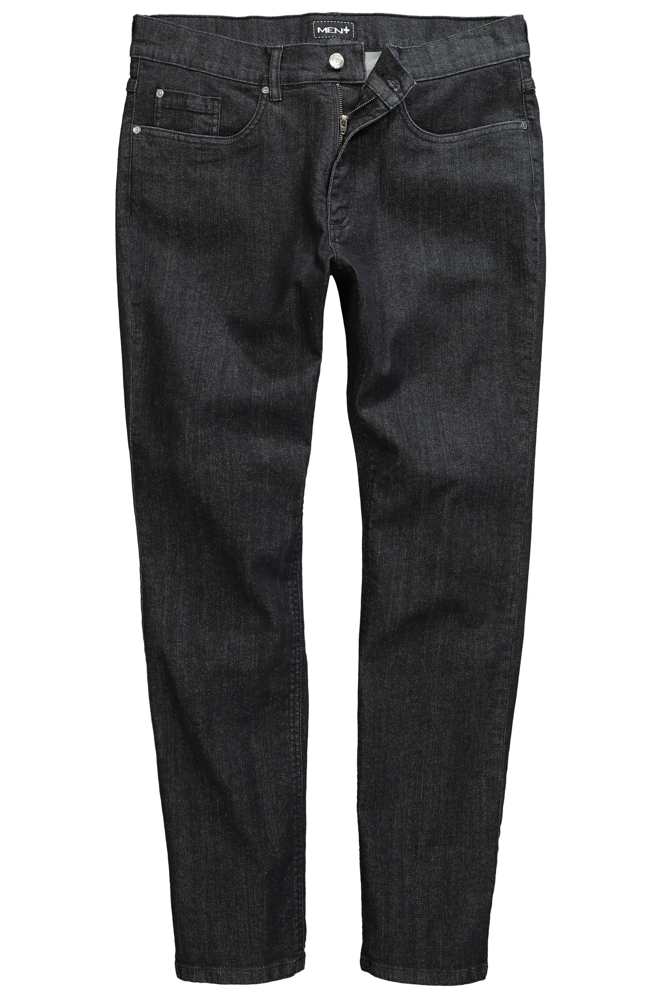 Men Plus Regular Jeans in Schwarz: Vorderseite