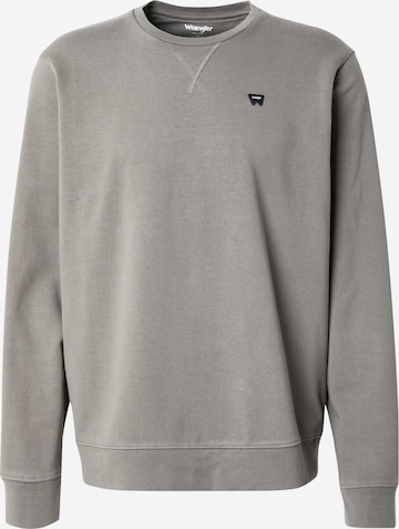 Felpa 'SIGN OFF CREW' di WRANGLER in grigio: frontale