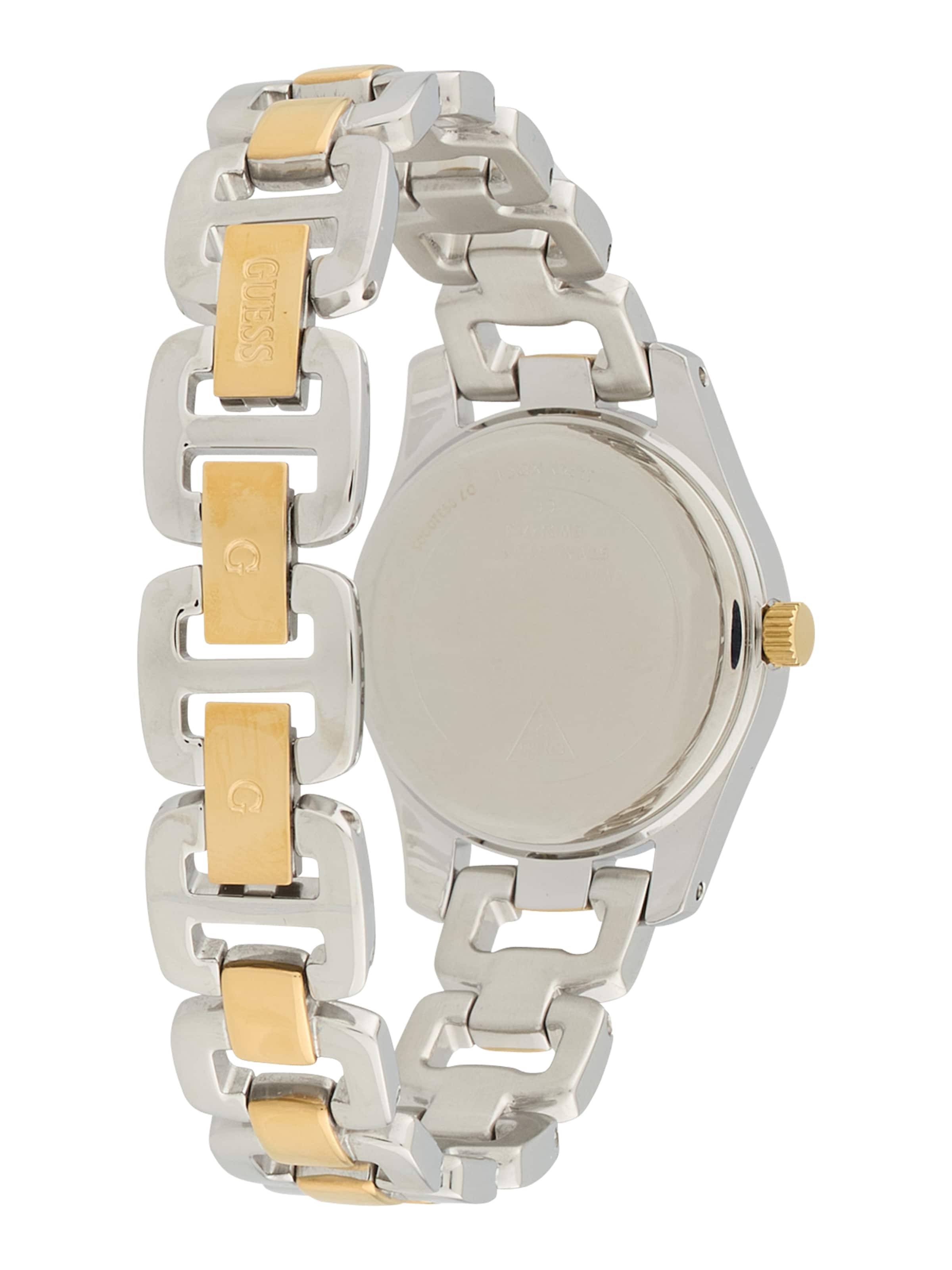 Montre à affichage analogique GUESS en argent