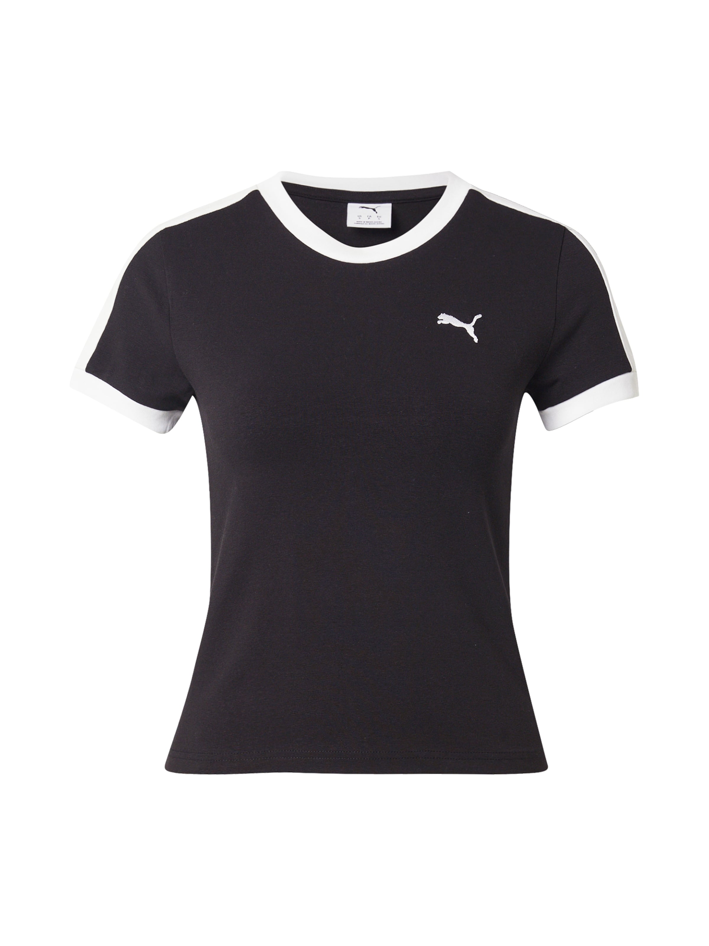 melns PUMA T-Krekls 'T7': no priekšpuses