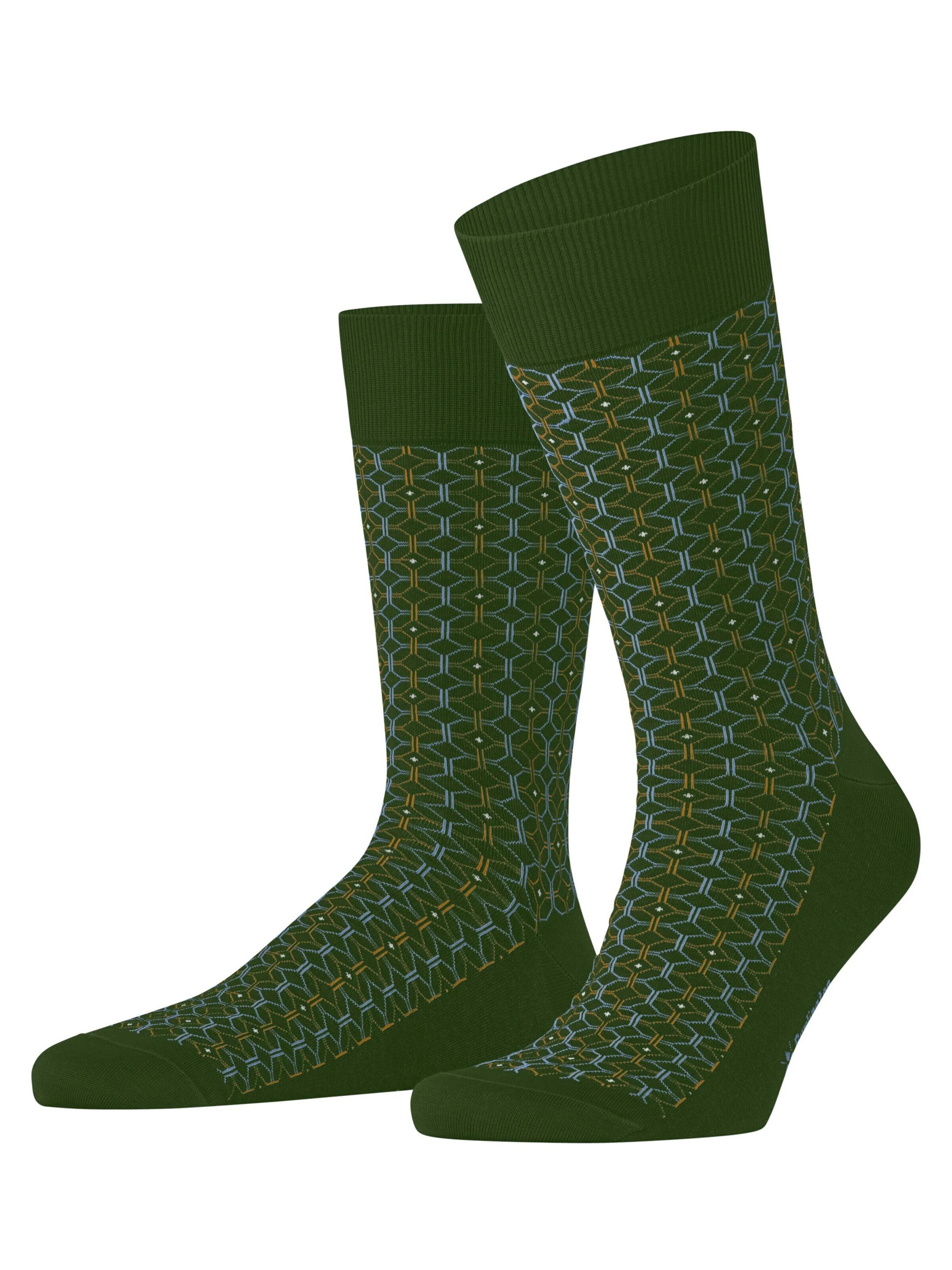 BURLINGTON Socken 'Tie'‌‌‌‌‌‌‌‌ in Grün: Vorderseite