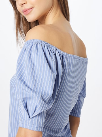 Warehouse Bluse in Blau