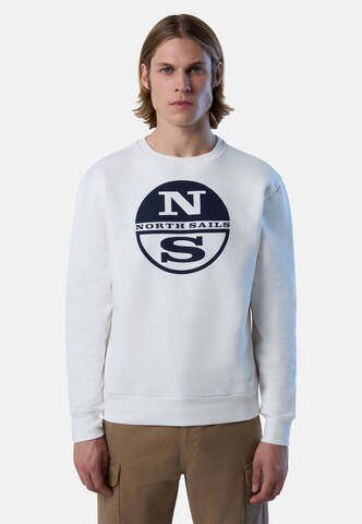 North Sails Sweater in White: front