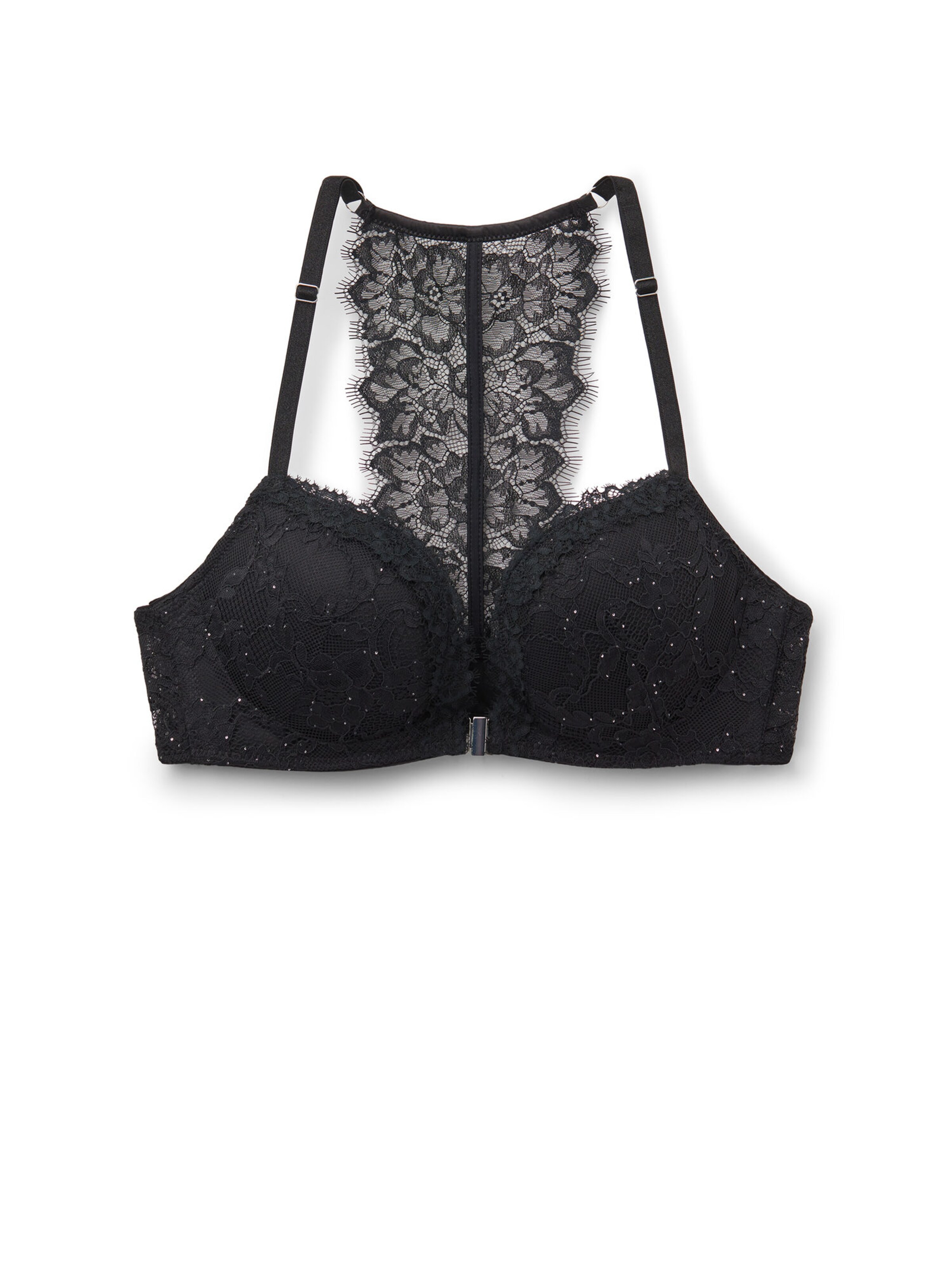 INTIMISSIMI T-Shirt BH 'MONICA GLIMMER OF PLEASURE' in Schwarz: Vorderseite