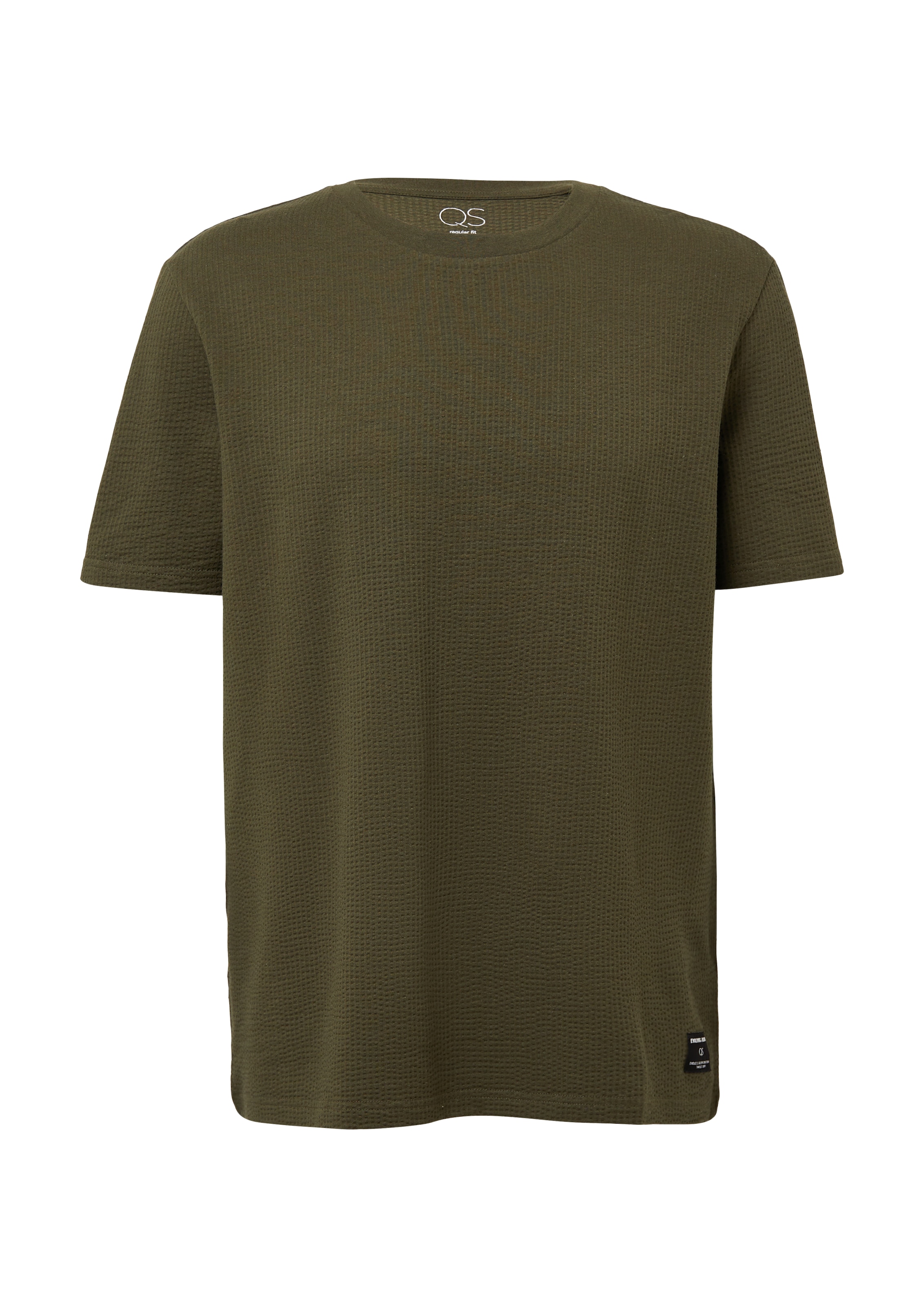 QS Shirt in Groen: voorkant