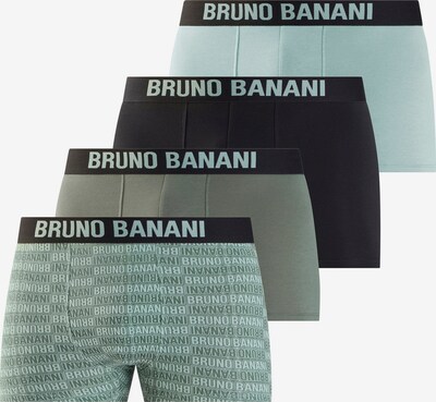 Bruno Banani Boxershorts in S in pastellblau / oliv / mint / schwarz, Produktansicht