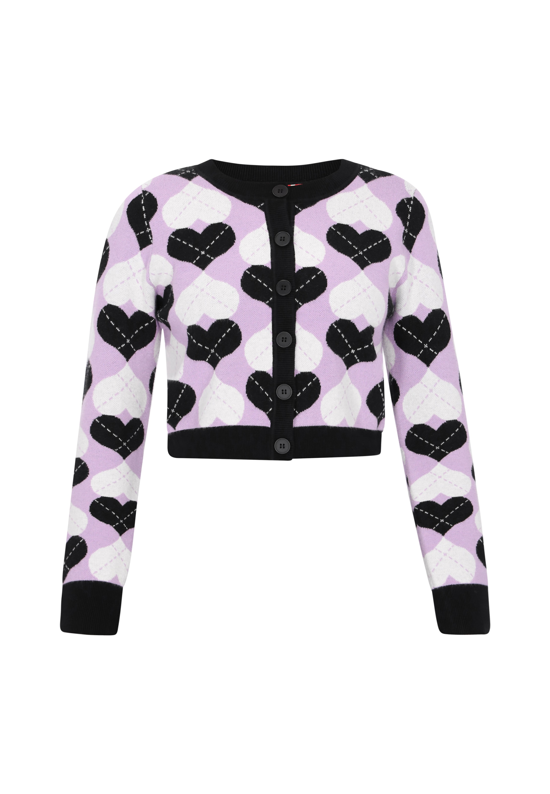 myMo ROCKS Kardigán - orgovánová / čierna / biela, Produkt