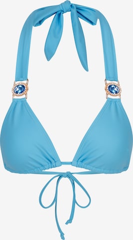 Moda Minx Bikinitop 'Amour' in Blau: Vorderseite