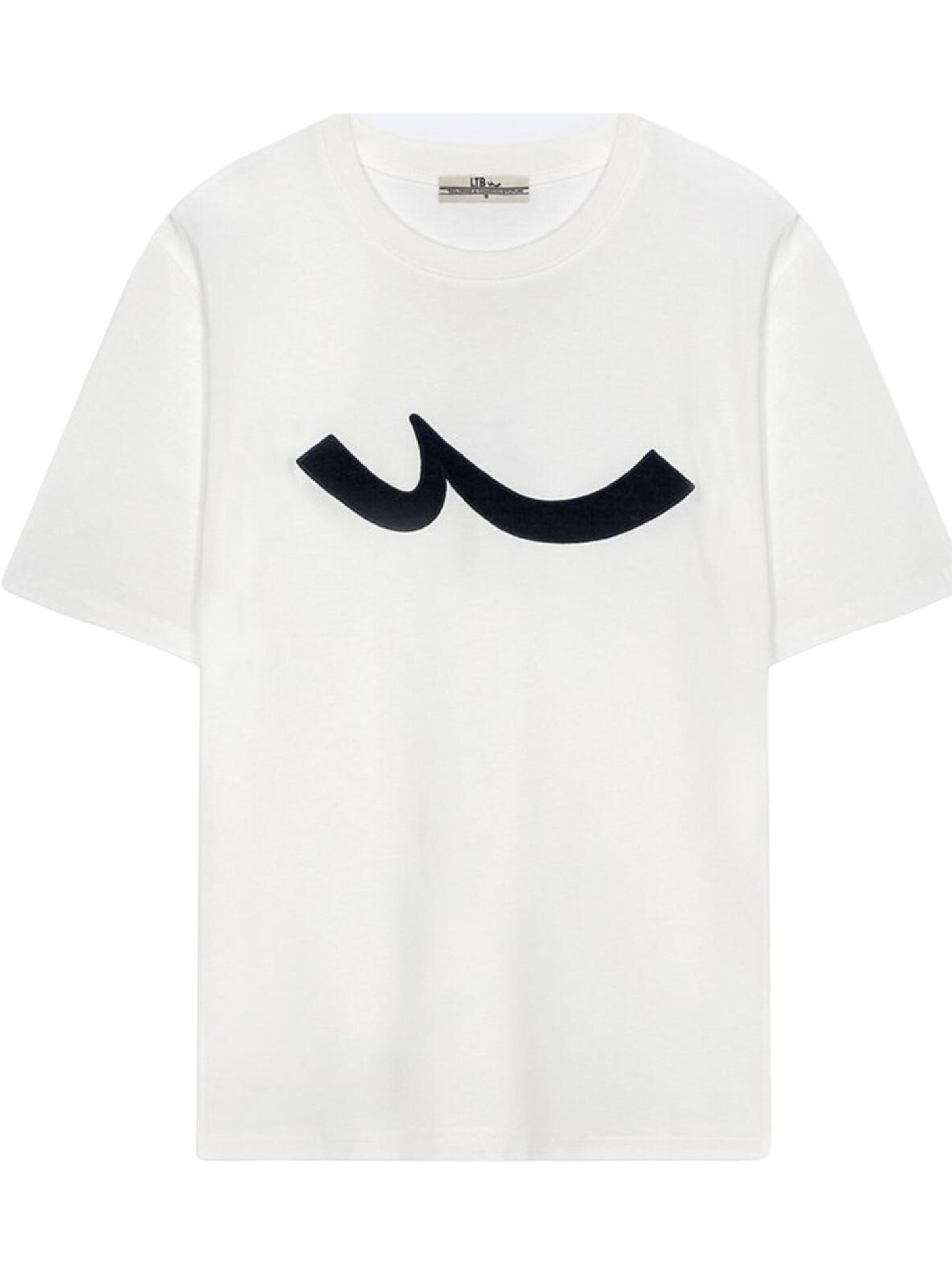 LTB Jeans Shirt 'LTB Jeans Herren-T-Shirt mit Logo-Print' in Wit: voorkant